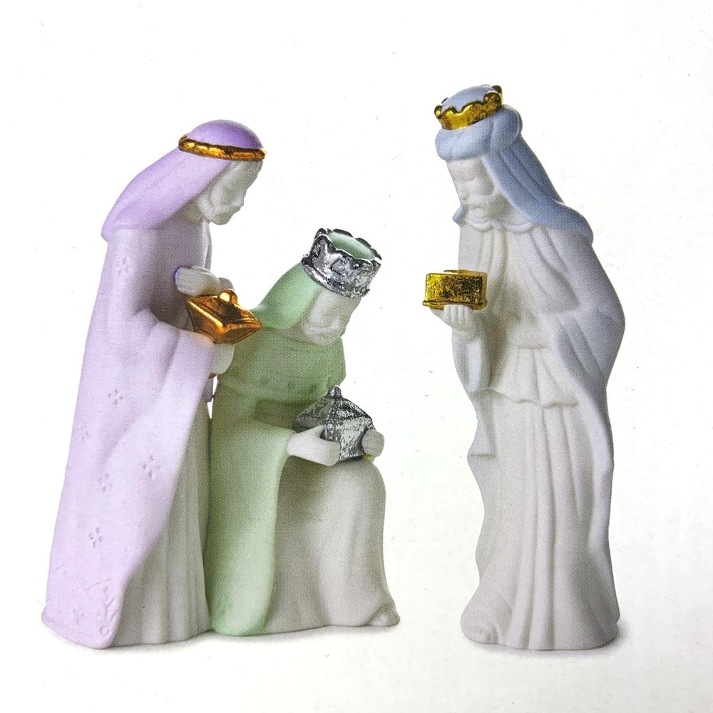 Hallmark Wise Men Set 2 pc Frankincense Myrrh Gold Christmas Nativity